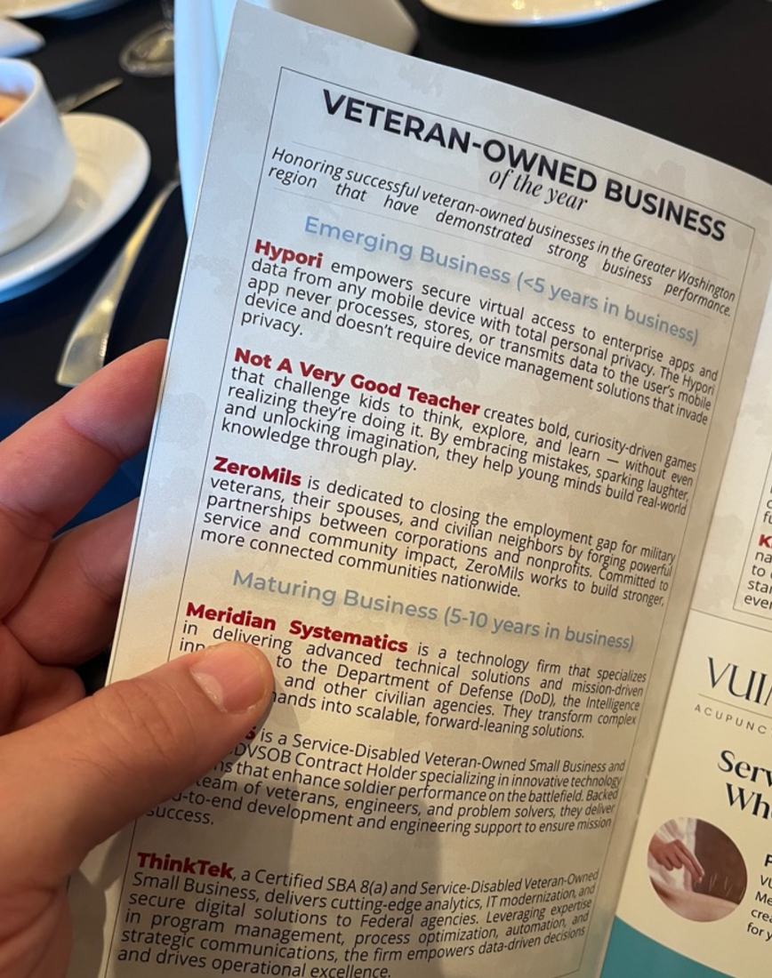 Veteran-Owned Business of the Year finalist