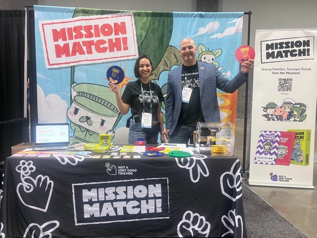 The Mission Match booth at an expo